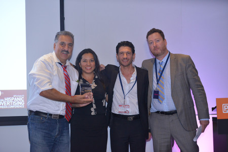 Sports Celebrity Fernando Fiore receiving the Award on behalf of Coca Cola and Social@Ogilvy
